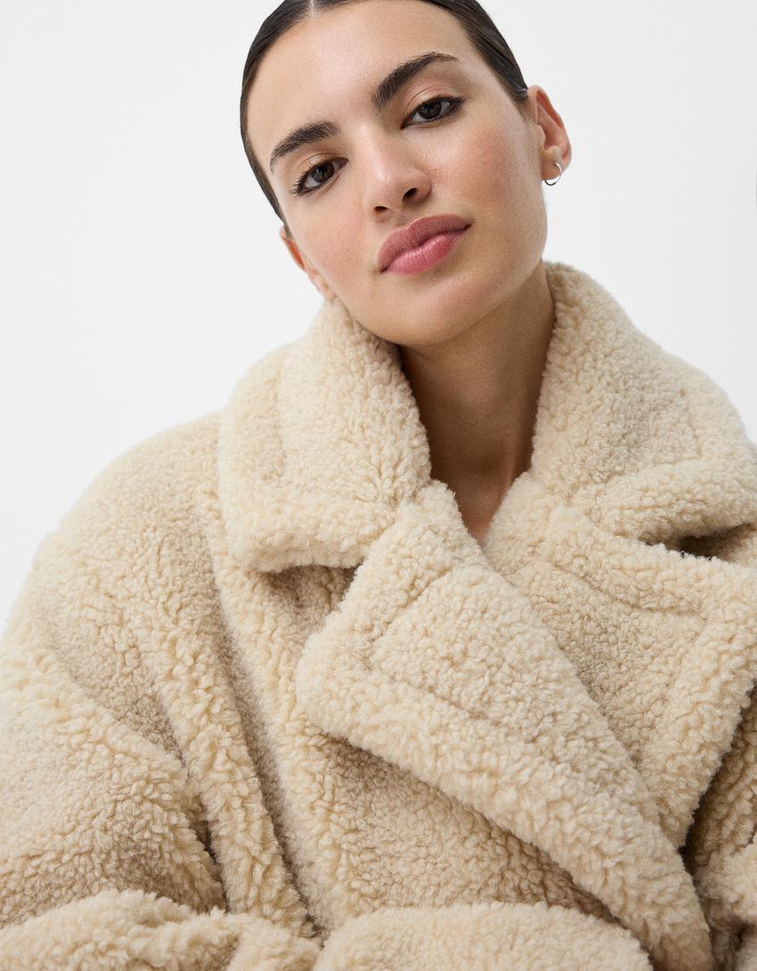 Wendy | Manteau long en peluche avec doublure chaude pour femme