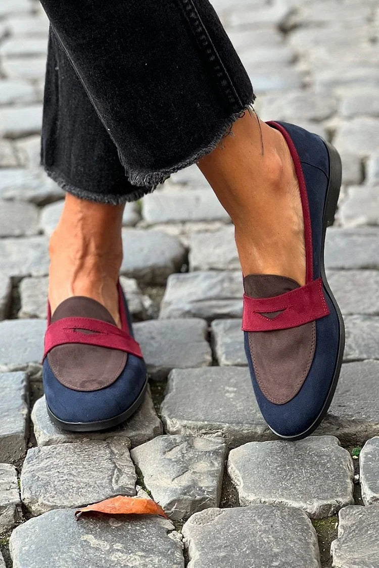 Sylvie - Mocassin Élégant Bicolore