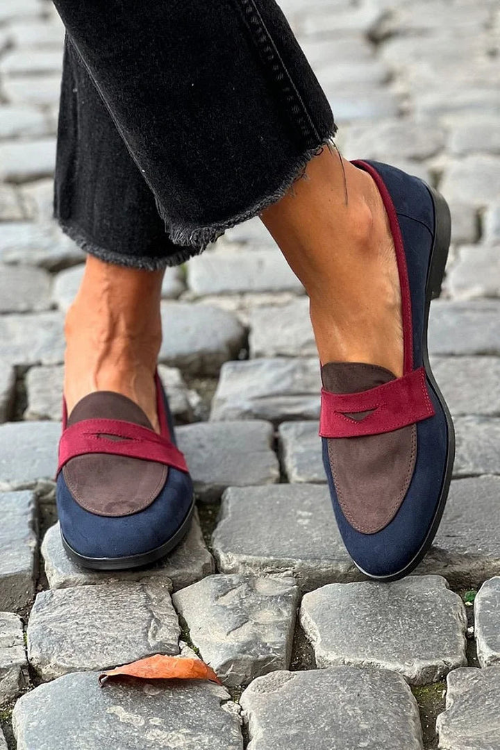 Sylvie - Mocassin Élégant Bicolore