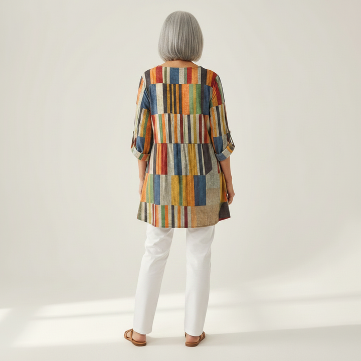 Avery - Blouse longue imprimée
