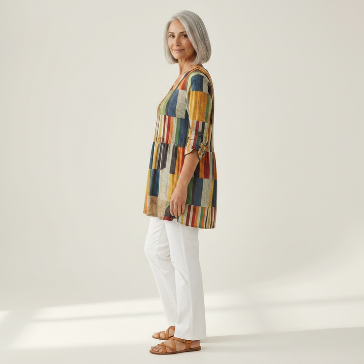 Avery - Blouse longue imprimée