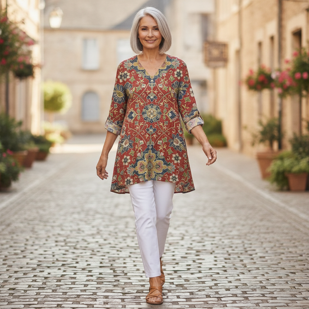 Wren - Blouse longue imprimée