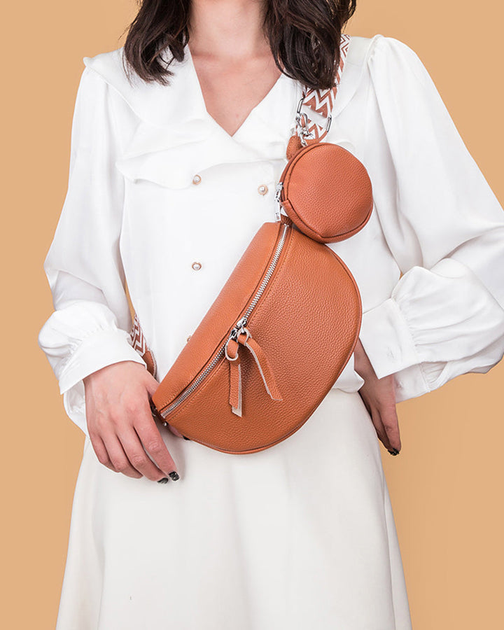 Sac à bandoulière en cuir pour femme