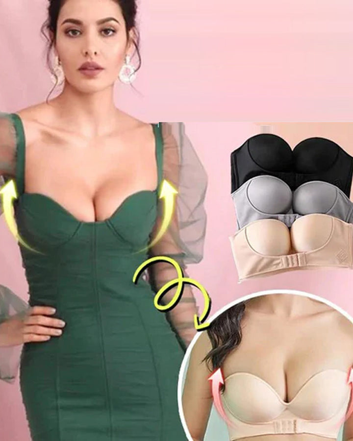Soutien-gorge sans bretelles avec boucle sur le devant
