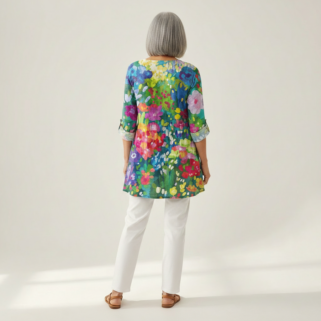 Eden - Blouse longue imprimée