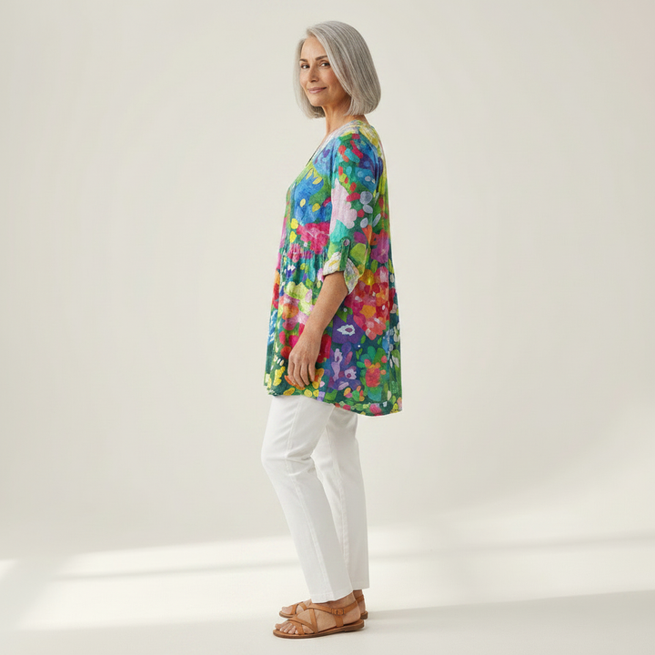 Eden - Blouse longue imprimée