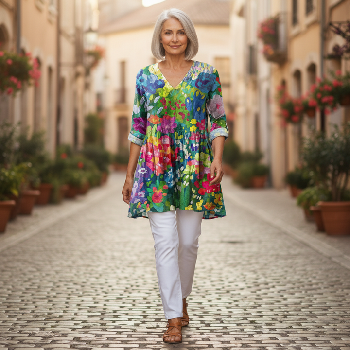 Eden - Blouse longue imprimée