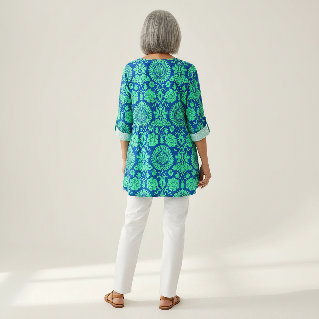 Romy - Blouse longue imprimée