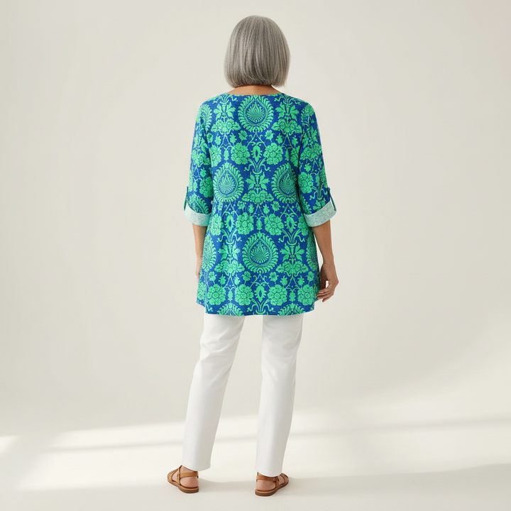 Romy - Blouse longue imprimée