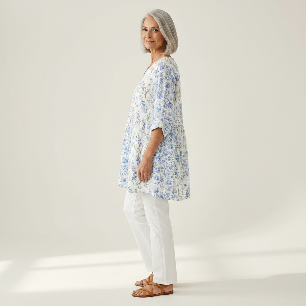 Brielle - Blouse longue imprimée