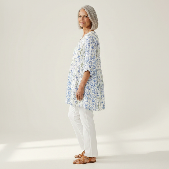 Brielle - Blouse longue imprimée