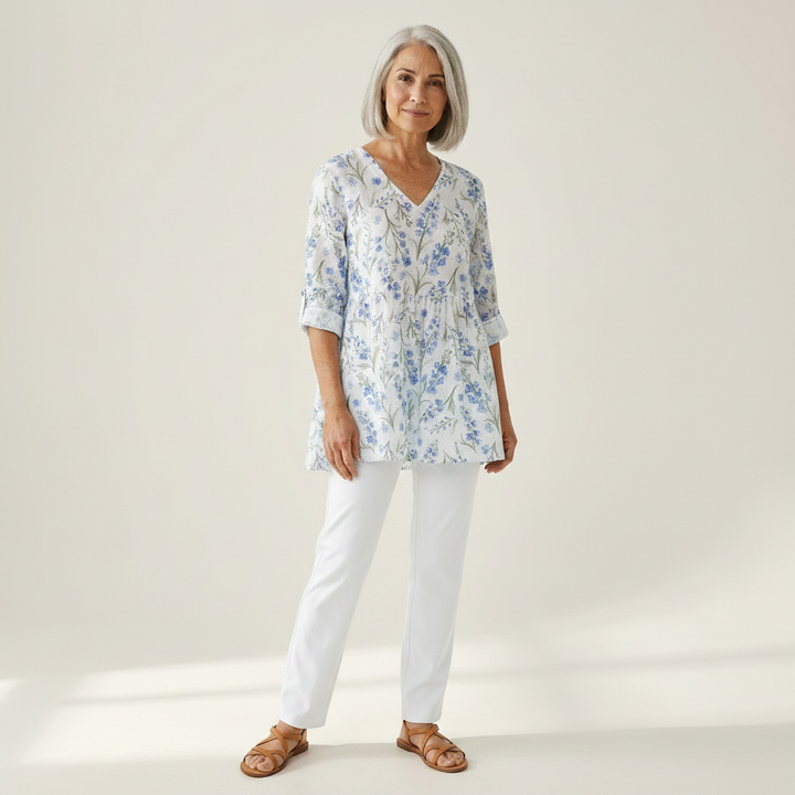 Brielle - Blouse longue imprimée