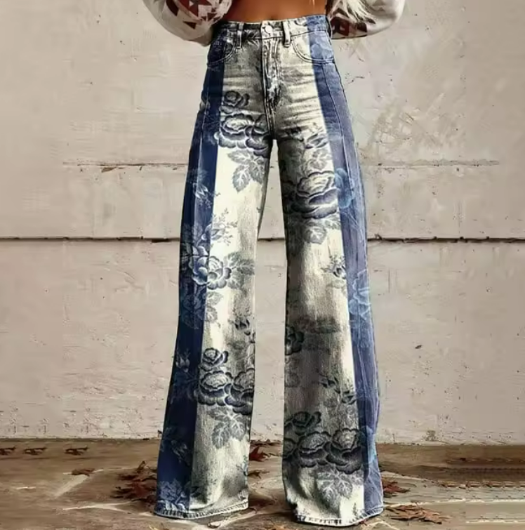 Pauline | Pantalon Motif Fluide