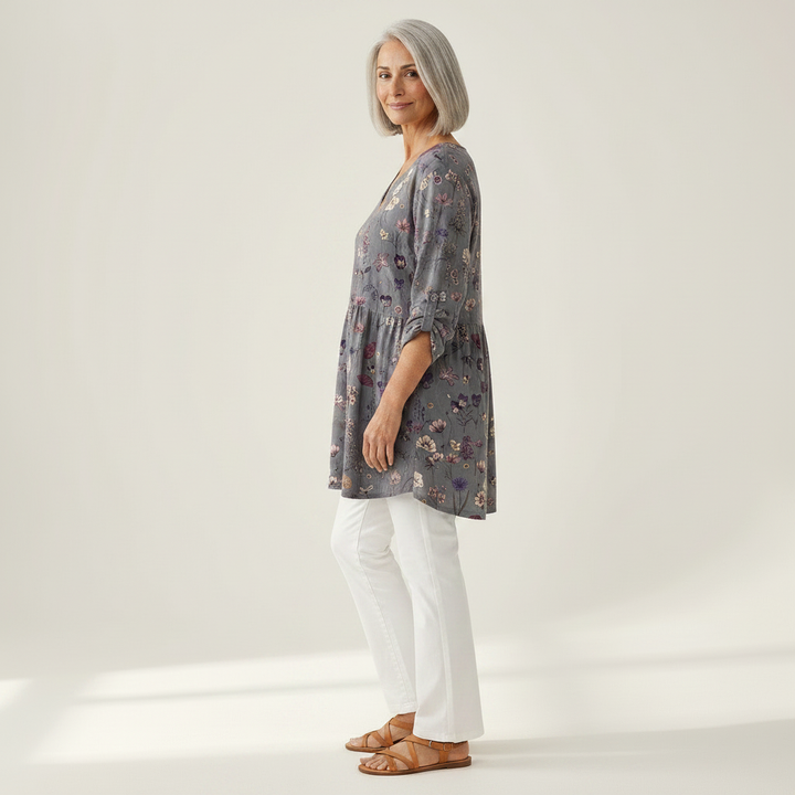 Kira - Blouse longue imprimée