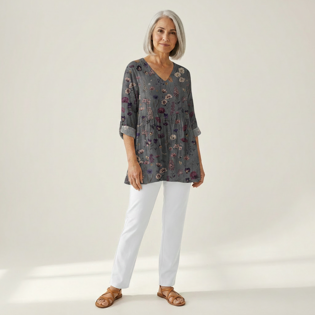 Kira - Blouse longue imprimée