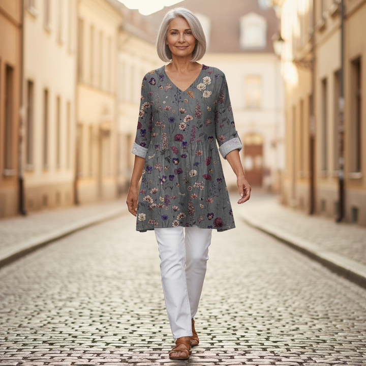 Kira - Blouse longue imprimée