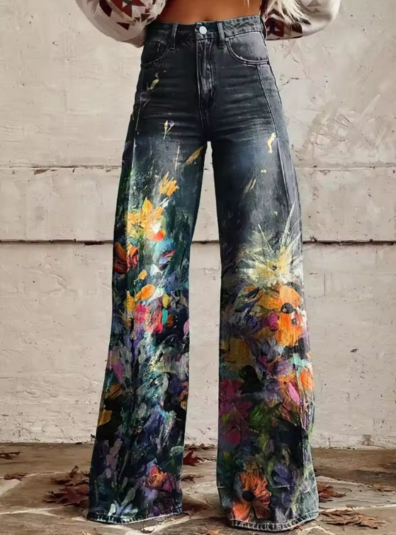 Monique | Pantalon Motif Libre