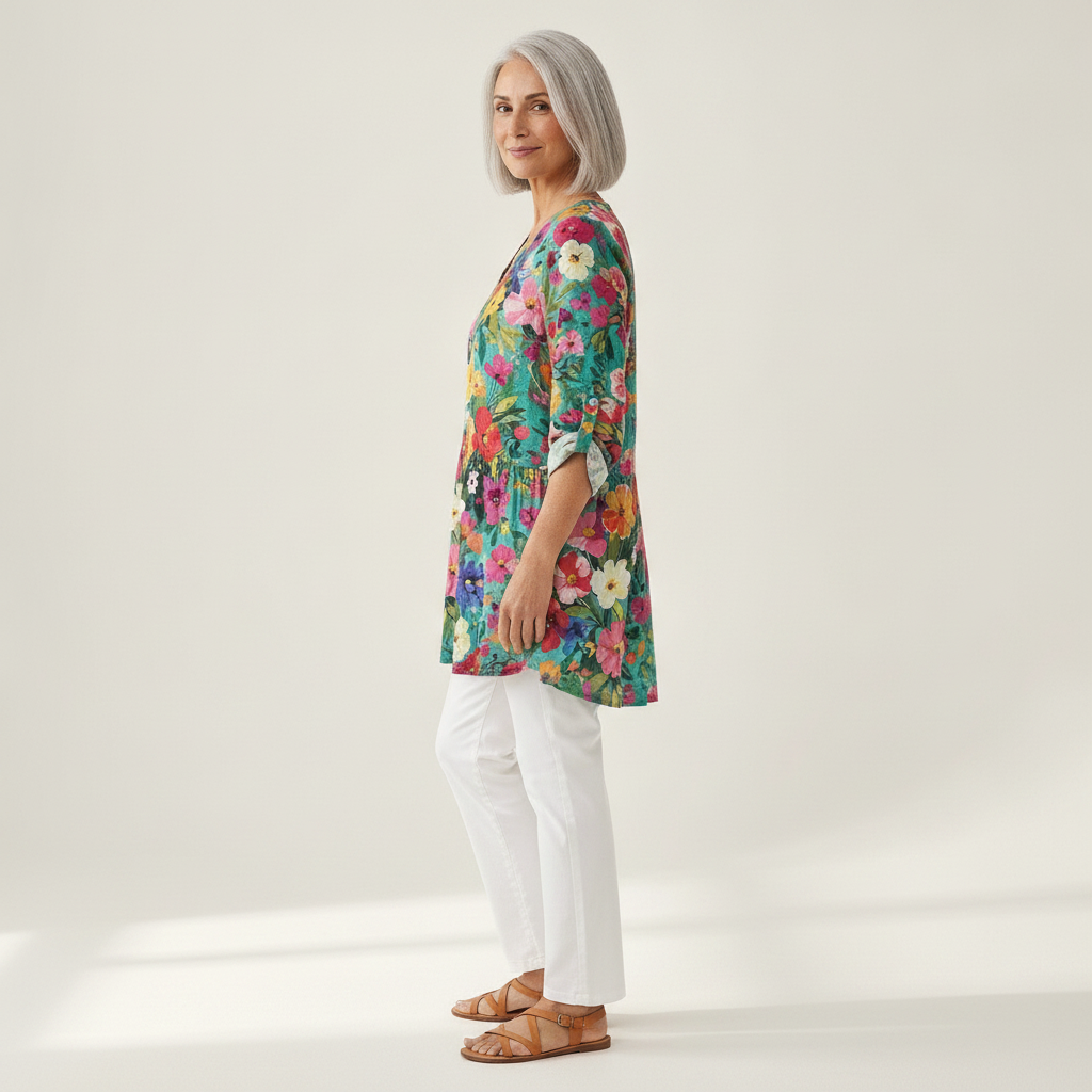 Keira - Blouse longue imprimée