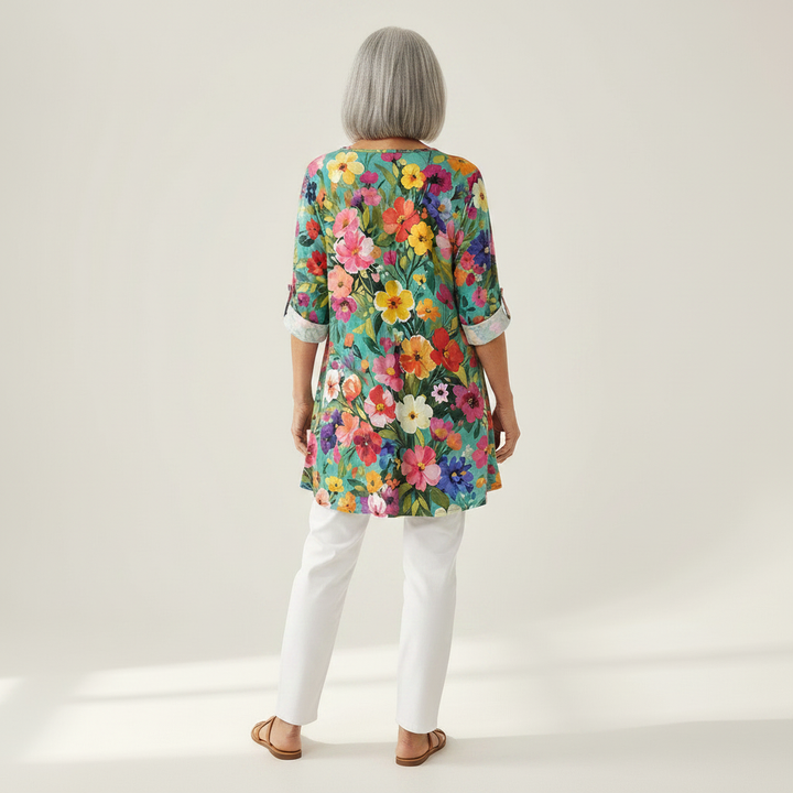 Keira - Blouse longue imprimée