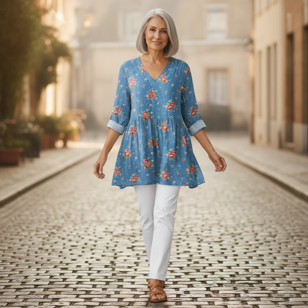 Ayla - Blouse longue imprimée