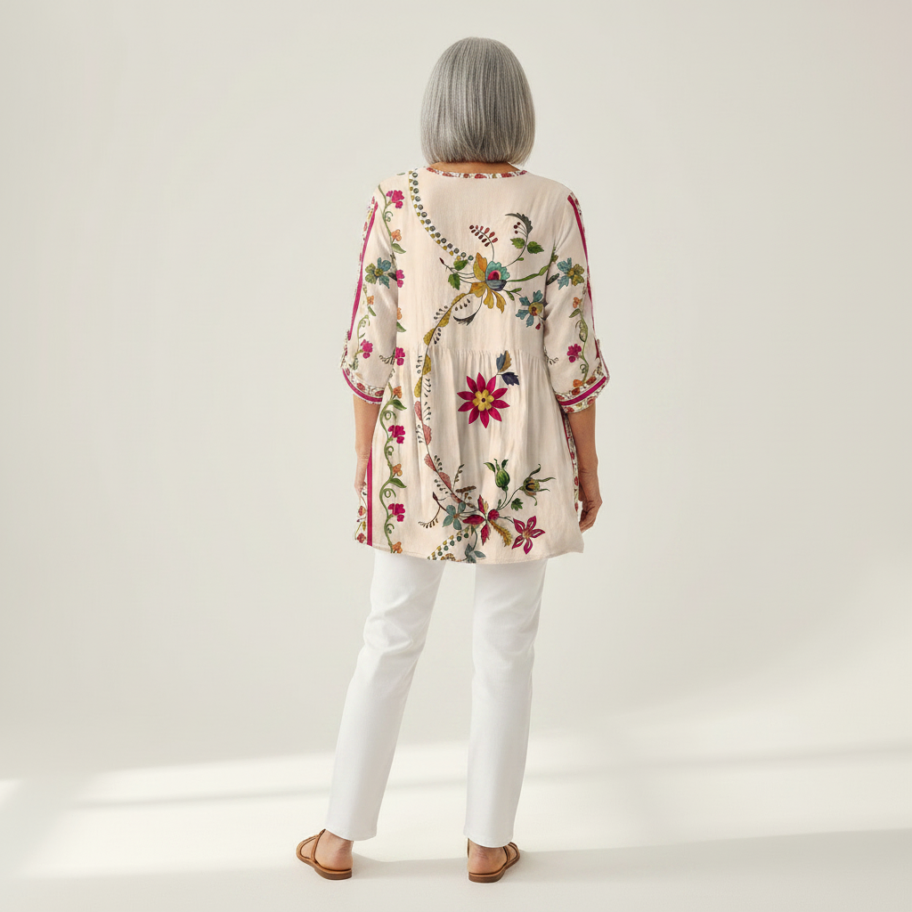 Aria - Blouse longue imprimée