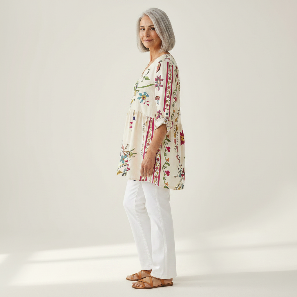Aria - Blouse longue imprimée