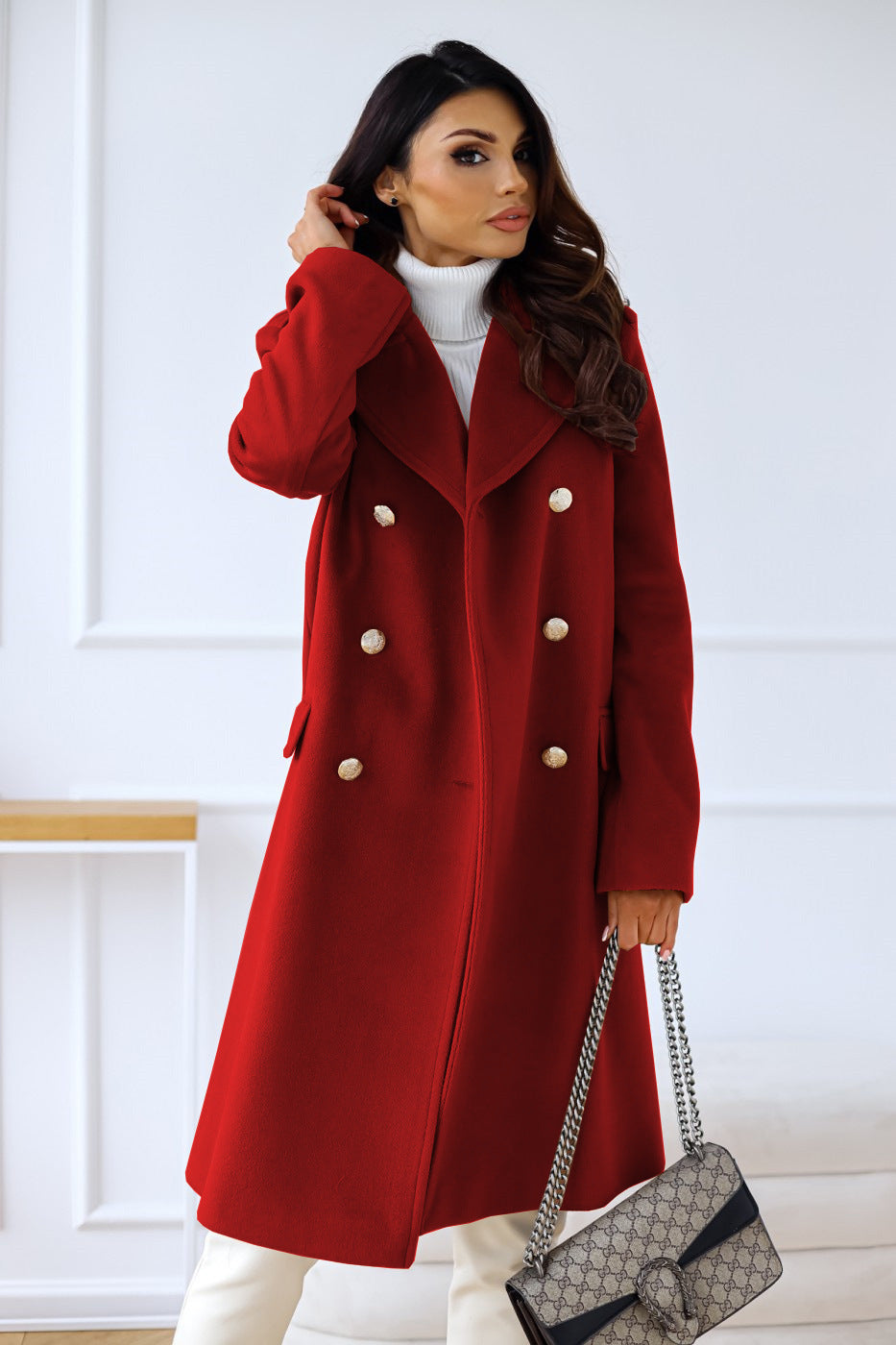 Jailyne | Manteau trench avec col à revers pour femme