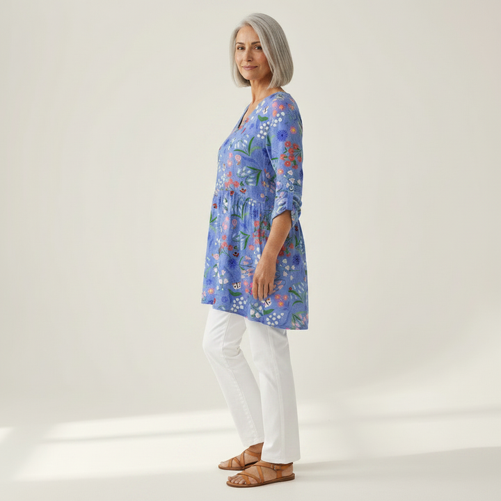 Amelie - Blouse longue imprimée