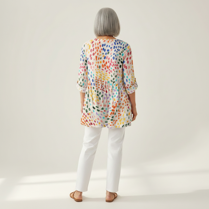 Noelle - Blouse longue imprimée