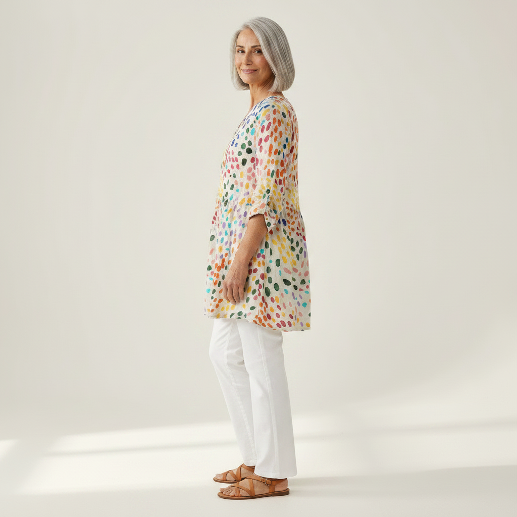 Noelle - Blouse longue imprimée