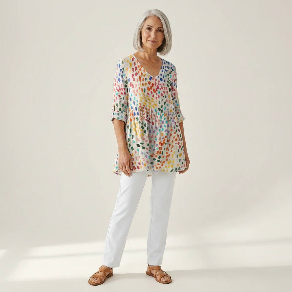 Noelle - Blouse longue imprimée