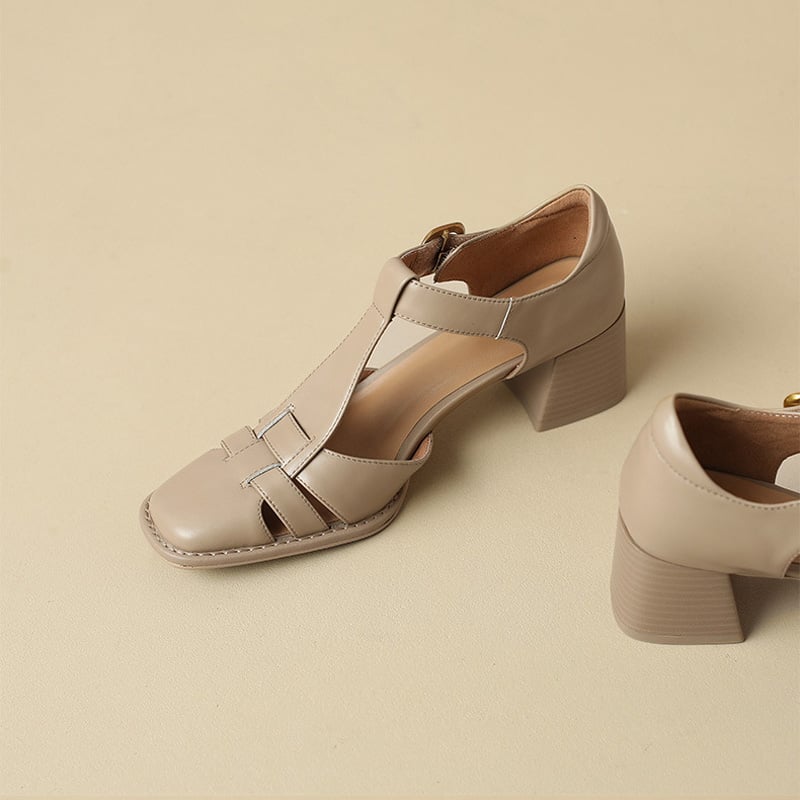 Belliora - Sandales femme à bride T et bout carré 3