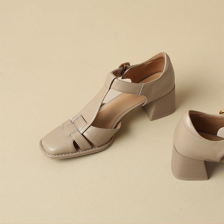 Belliora - Sandales femme à bride T et bout carré 3