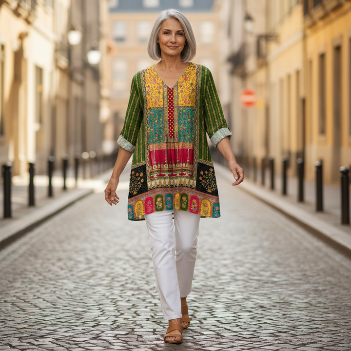 Nyla - Blouse longue imprimée