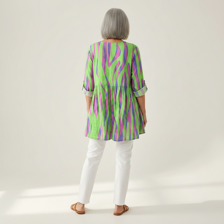 Mira - Blouse longue imprimée