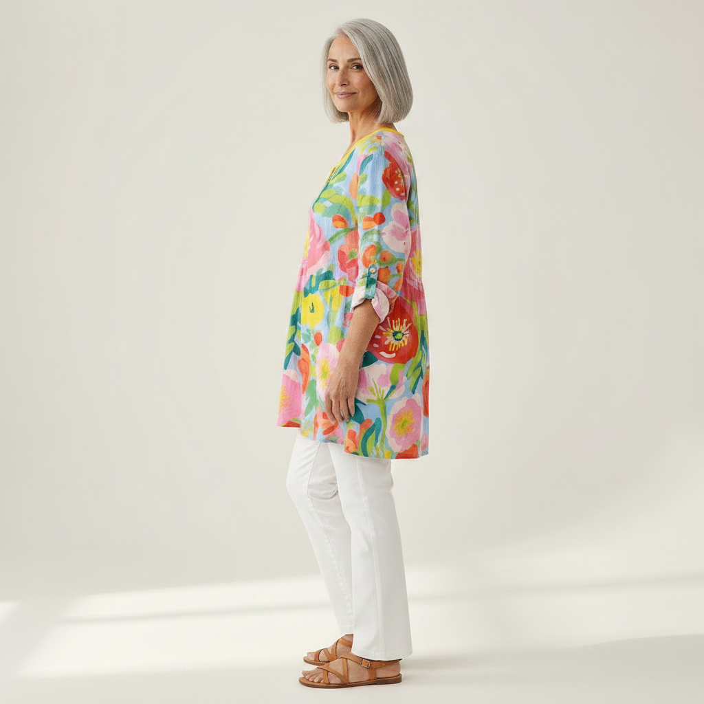 Ayra - Blouse longue imprimée