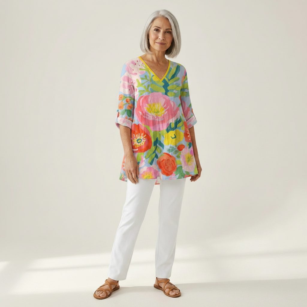 Ayra - Blouse longue imprimée