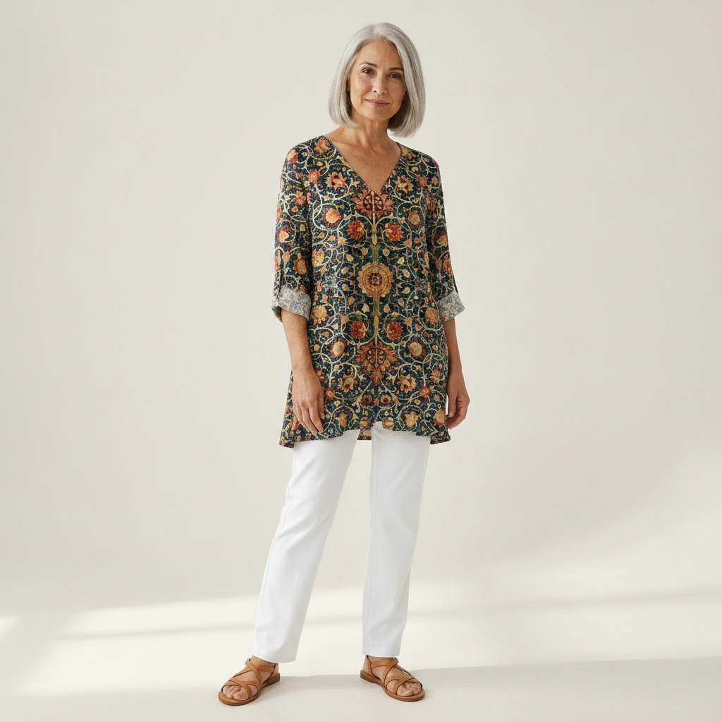 Liora - Blouse longue imprimée
