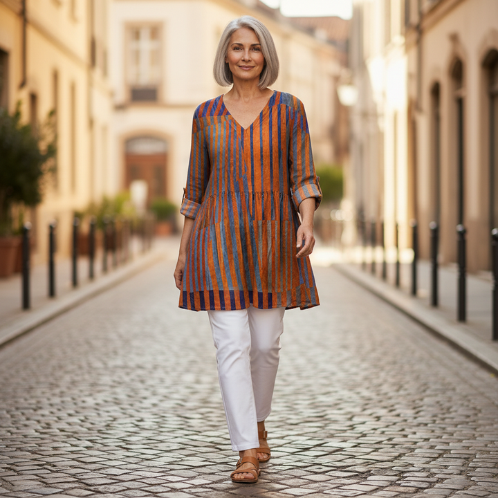 Elowen - Blouse longue imprimée