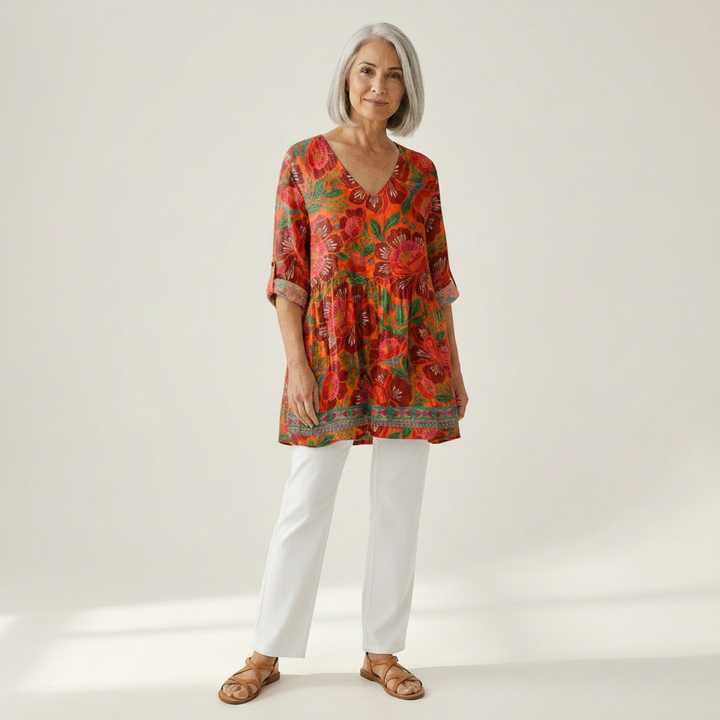 Kaia - Blouse longue imprimée