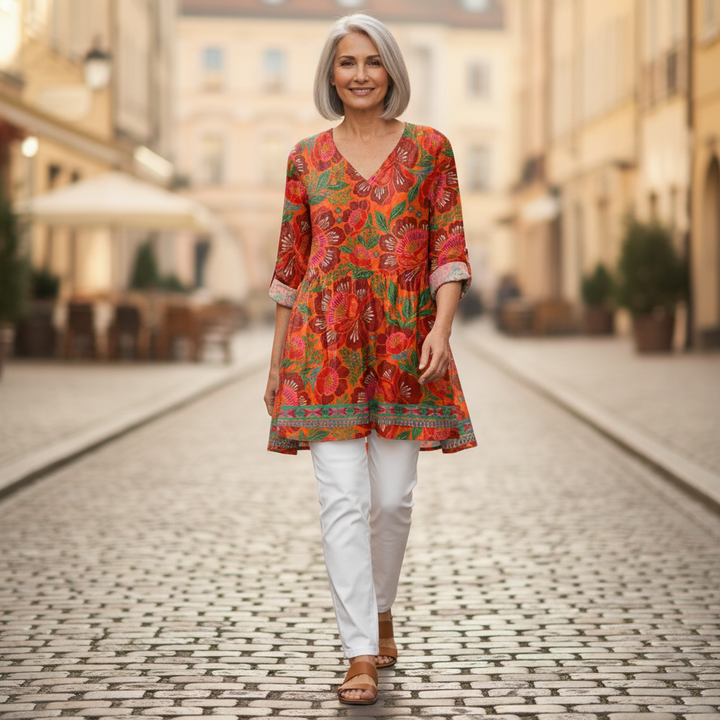 Kaia - Blouse longue imprimée