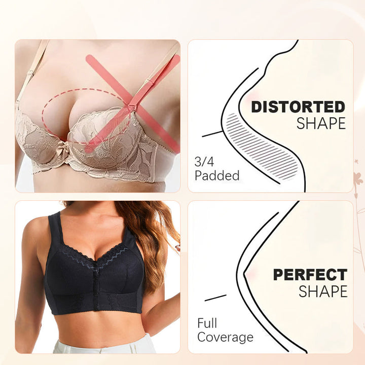 Fermeture avant Soutien-gorge respirant pour Seniors