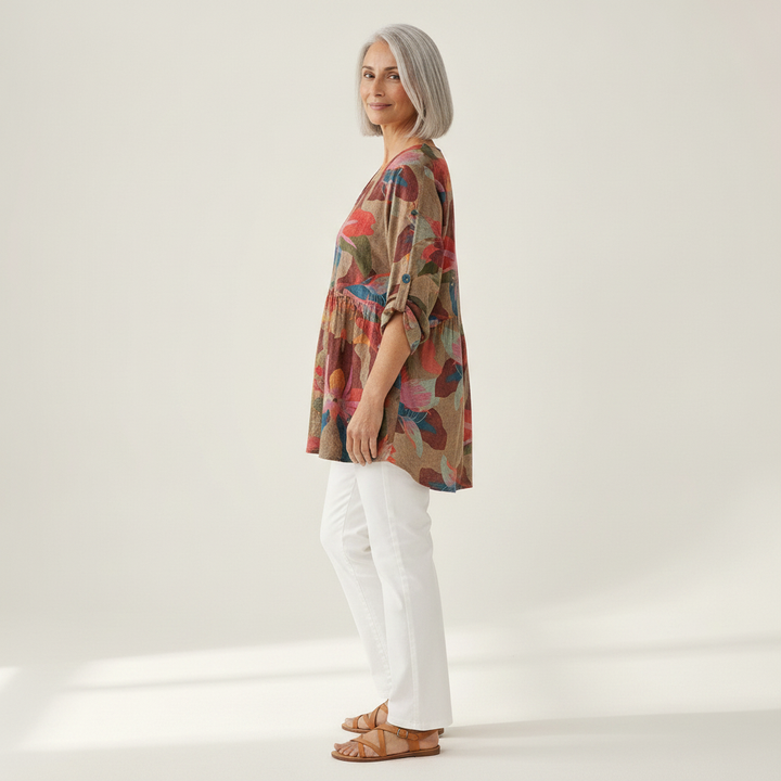 Alina - Blouse longue imprimée