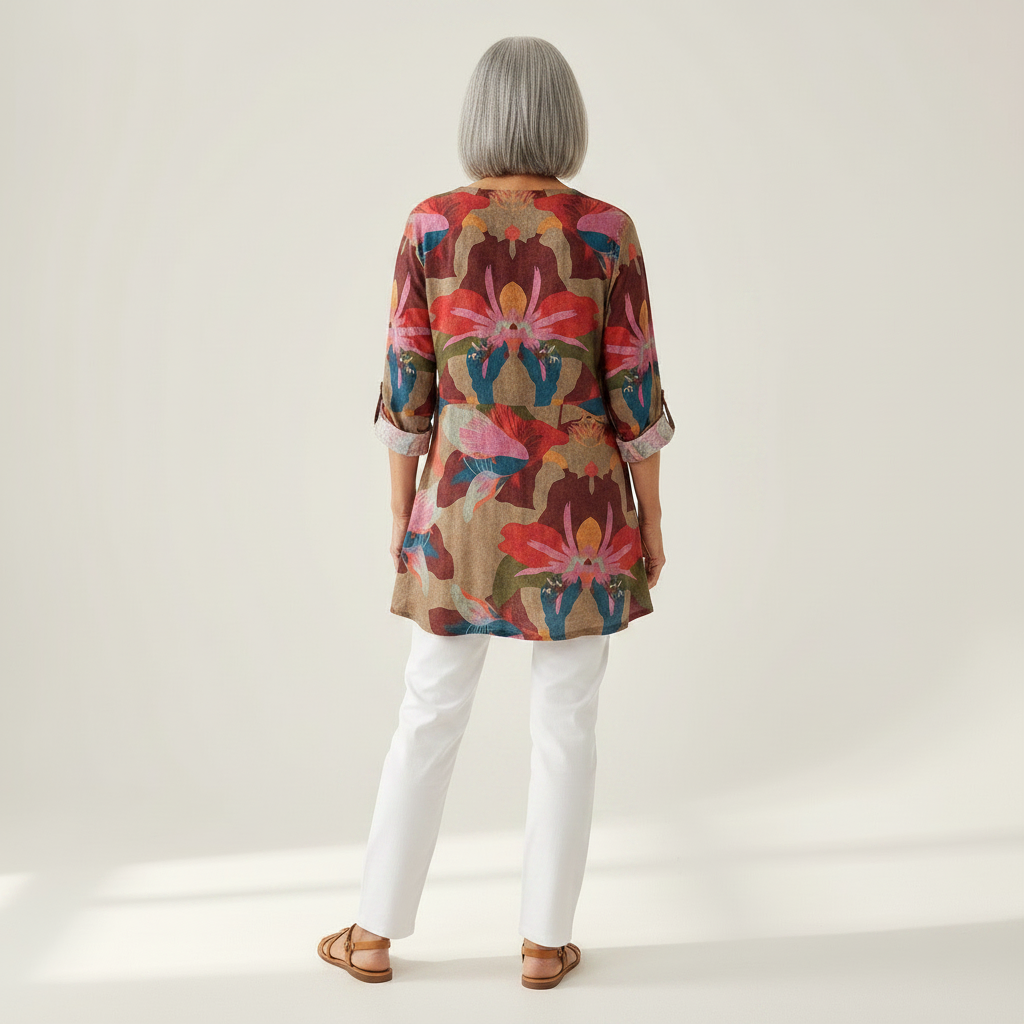 Alina - Blouse longue imprimée
