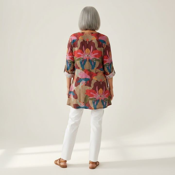 Alina - Blouse longue imprimée