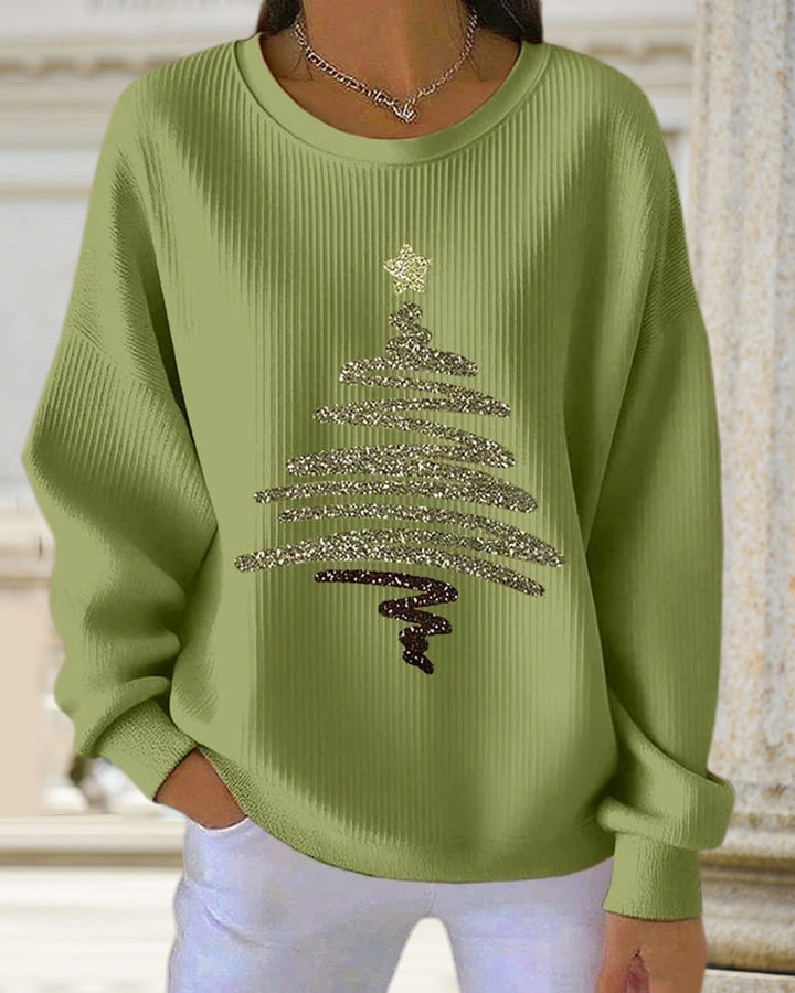 Sweat Large Creux Imprimé Noël