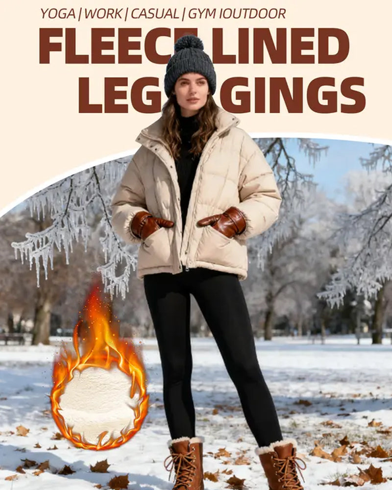 Leggings Chaud Haute Taille Confort Doublé