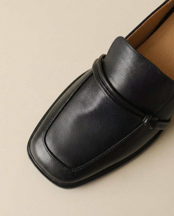 Audrey - Mocassins femme à talon bloc confort