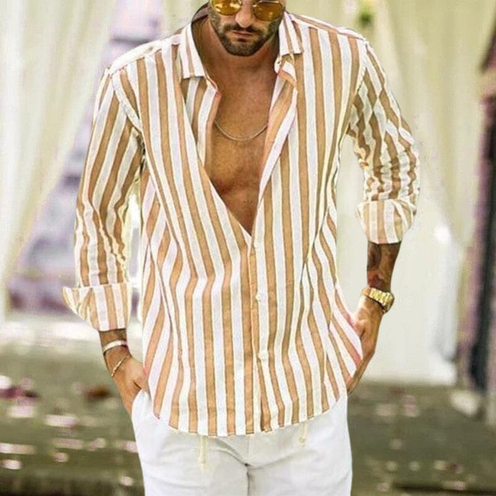 Alain | Chemise à rayures pour hommes