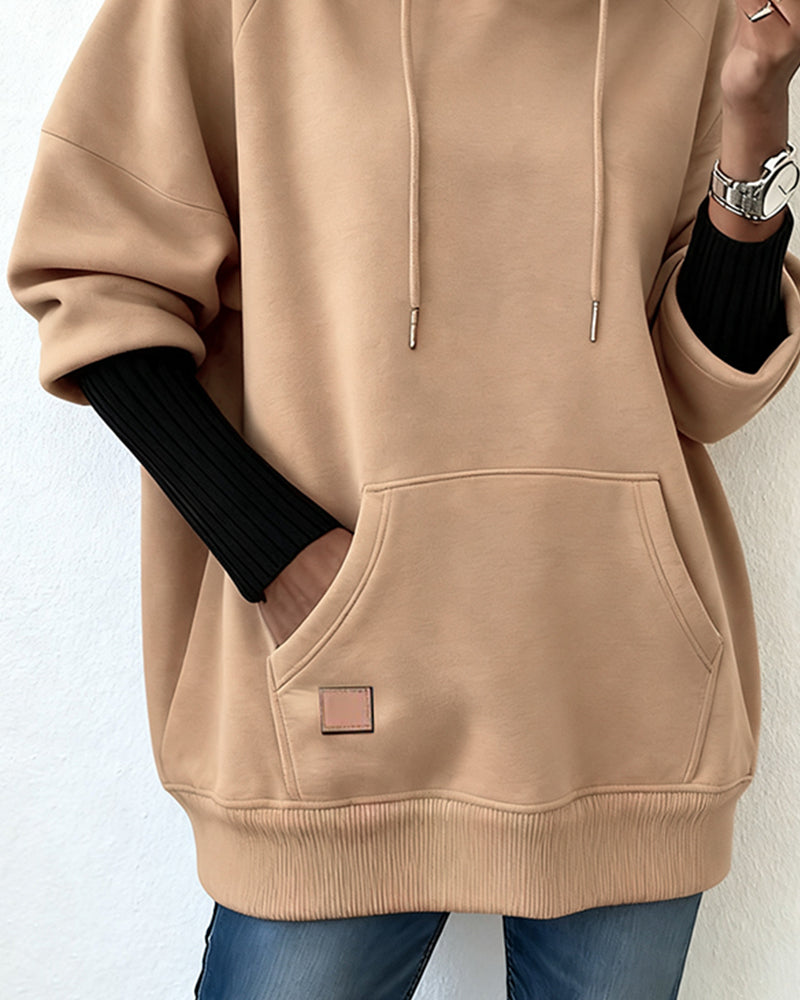 Sweat À Capuche Ample Et Décontracté